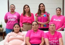 Impulsan Mara y Verónica Lezama la campaña “Actúa en Rosa” para fomentar la detección temprana del cáncer