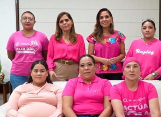 Impulsan Mara y Verónica Lezama la campaña “Actúa en Rosa” para fomentar la detección temprana del cáncer