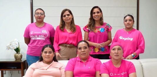 Impulsan Mara y Verónica Lezama la campaña “Actúa en Rosa” para fomentar la detección temprana del cáncer